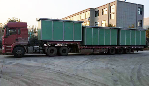 ZBW-630KVA欧式箱式变电站共计3套送达湖南郴州完成交付